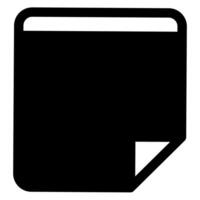 note glyph icon illustration isolated on white background vector