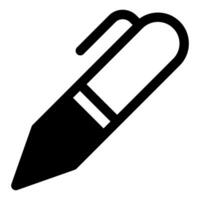 marker glyph icon illustration isolated on white background vector