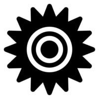 setting glyph icon illustration isolated on white background vector