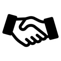 cooperation glyph i icon illustration isolated on white background vector