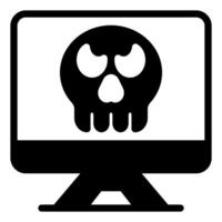 computer glyph icon illustration isolated on white background vector