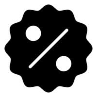badge glyph icon illustration isolated on white background vector