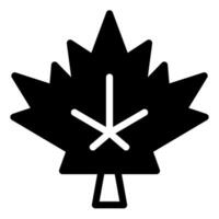 leaf glyph icon illustration isolated on white background vector