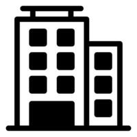 building glyph icon illustration isolated on white background vector