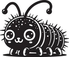 Cute cartoon flea Illustration vector