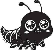 Cute cartoon flea Illustration vector