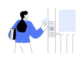 Prevent data leakage abstract concept illustration. vector