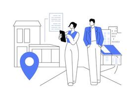 Property management abstract concept illustration. vector