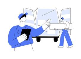 Making inventory abstract concept illustration. vector