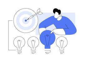 SMART goal setting abstract concept illustration. vector