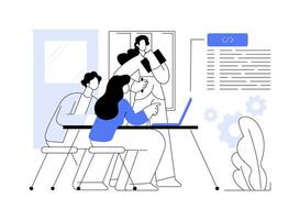 Software development abstract concept illustration. vector