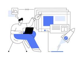 Design department abstract concept illustration. vector
