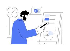 Portfolio manager abstract concept illustration. vector