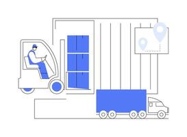 Load unit formation abstract concept illustration. vector