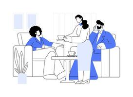 Customer-oriented company abstract concept illustration. vector