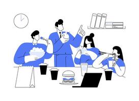 Meal allowance abstract concept illustration. vector