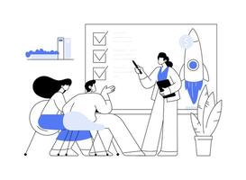 Startup accelerator abstract concept illustration. vector
