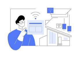 Smart sensors abstract concept illustration. vector