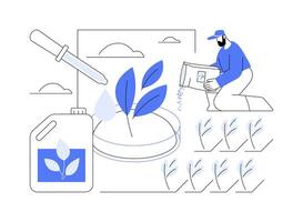 Biostimulants abstract concept illustration. vector