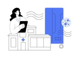 HEPA filtration abstract concept illustration. vector