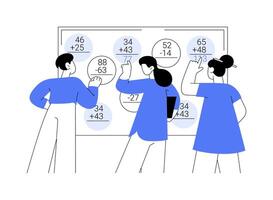 Interactive whiteboard abstract concept illustration. vector