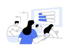 Student Response System abstract concept illustration. vector