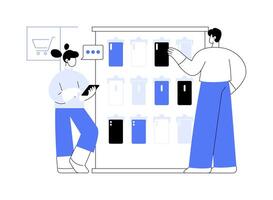 Smartphone cases abstract concept illustration. vector