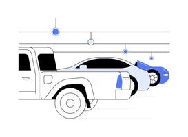 Bay indicator abstract concept illustration. vector