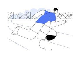 Artificial limbs abstract concept illustration. vector