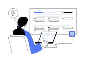 Create test abstract concept illustration. vector