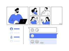 Comment on work abstract concept illustration. vector