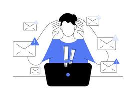 Spam abstract concept illustration. vector