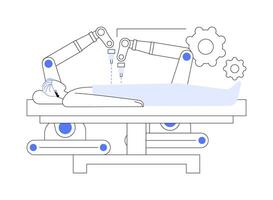 Surgical robot abstract concept illustration. vector