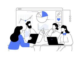 Healthcare big data abstract concept illustration. vector