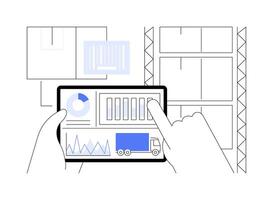 Reports and analytics abstract concept illustration. vector