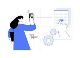 Touch sensor abstract concept illustration. vector