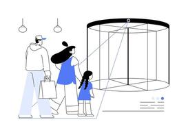 Motion sensor abstract concept illustration. vector
