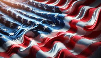 american flag suitable for design background photo