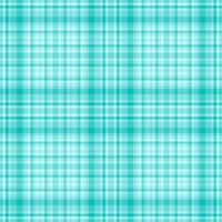Thread background fabric, 1960s textile seamless check. Scotland pattern tartan plaid texture in teal and cyan colors. vector