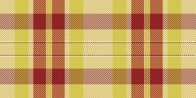 Classic plaid background seamless, bedroom check tartan . Net pattern textile texture fabric in amber and light colors. vector
