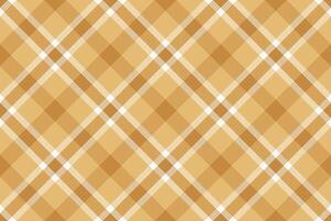 Checker fabric textile background, kind pattern seamless check. Refresh tartan plaid texture in amber and orange colors. vector