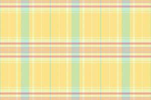 Line pattern plaid, nice texture background tartan. Relax check fabric textile seamless in yellow and light colors. vector