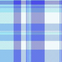 Customizable fabric background seamless, new check texture. Part textile pattern tartan plaid in blue and mint cream colors. vector
