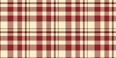 Marketing texture seamless, diwali background fabric textile. Isolation plaid tartan pattern check in blanched almond and red colors. vector