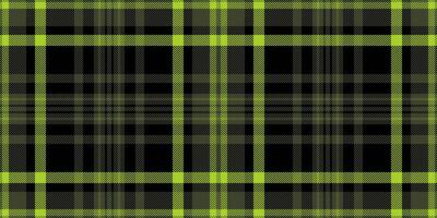 Curtain plaid check fabric, old-fashioned seamless texture background. Art pattern tartan textile in black and dark colors. vector