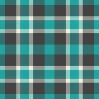 Vertical tartan background textile, repeating fabric pattern . Festival check texture seamless plaid in grey and teal colors. vector