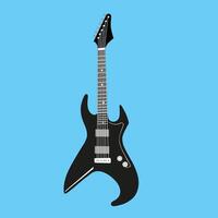 Versatile Illustration of an Electric Guitar Silhouette for Web Mobile and Infographics vector