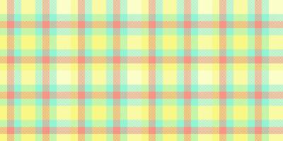 Eps texture seamless, shape check textile pattern. Square plaid background tartan fabric in mint and yellow colors. vector