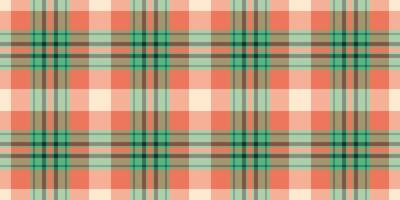 French fabric background plaid, order textile texture tartan. Scenery check pattern seamless in yellow and red colors. vector