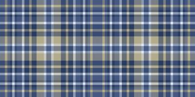 Intense check tartan textile, open texture background pattern. Sketch seamless plaid fabric in blue and pastel colors. vector